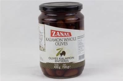 OLIVE KALAMATA 420GR/EXTRA LARGE/ZANAE/IMP