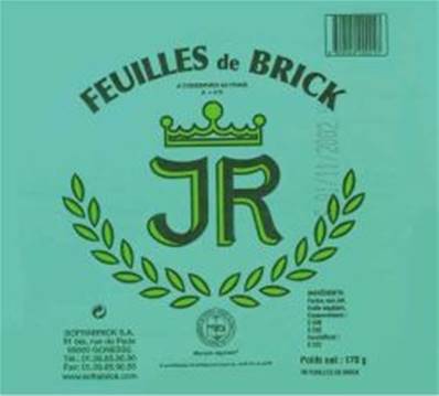 FEUILLE DE BRICK 25 PQTS JR
