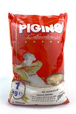 RIZ JAUNE PRETRAITE 1KG/PIGINO/IMP