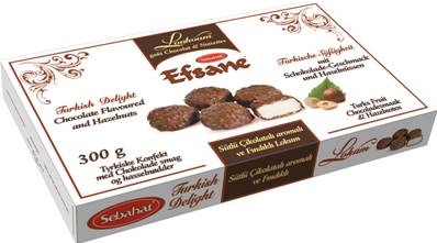 LOKOUM CHOCOLAT EFSANE 300G/X12/IMP