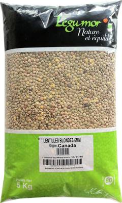 LENTILLE BLONDE 5KG/IMP